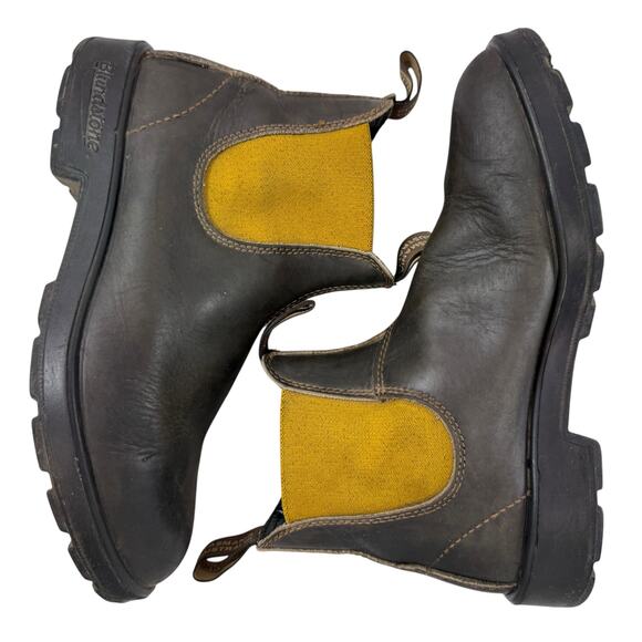 Blundstone Mustard Elastic Side Ankle Chelsea Boot Men’s US Size 8.5 1919 Gray - Picture 7 of 9